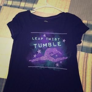 A leap, tumble, and twist shirt.